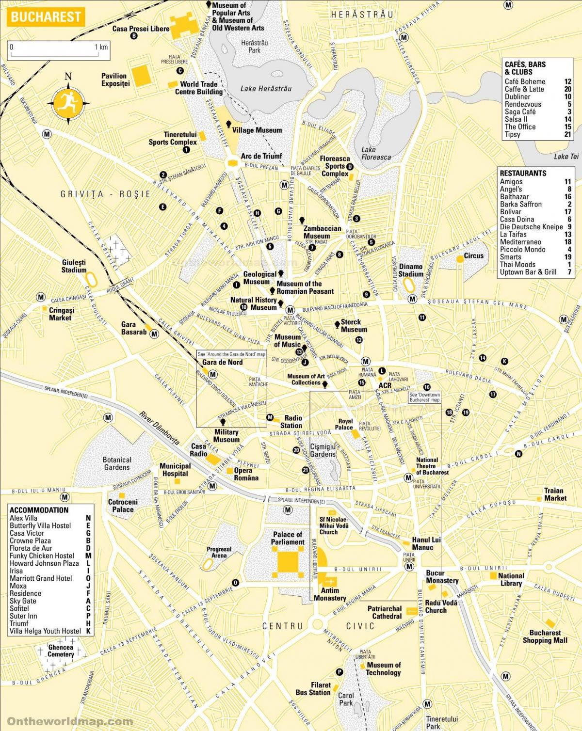 خريطة مدينة بوخارست
