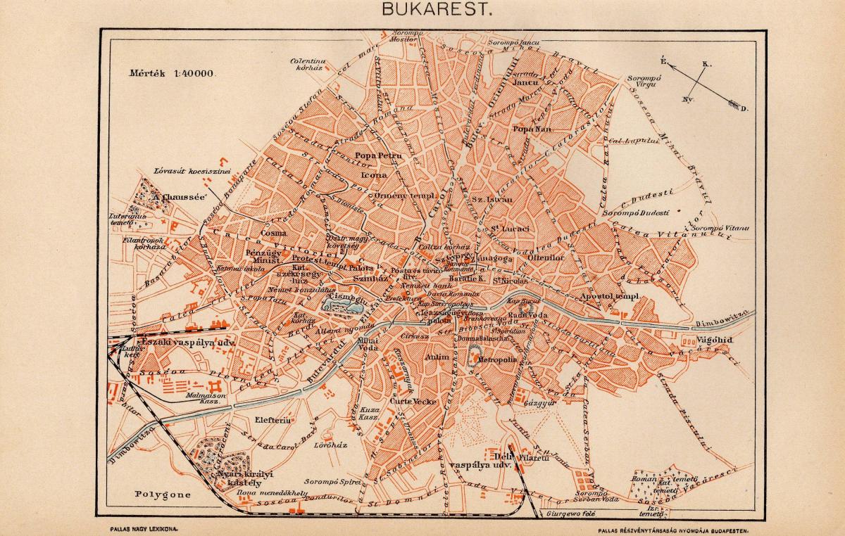 خريطة بوخارست التاريخية