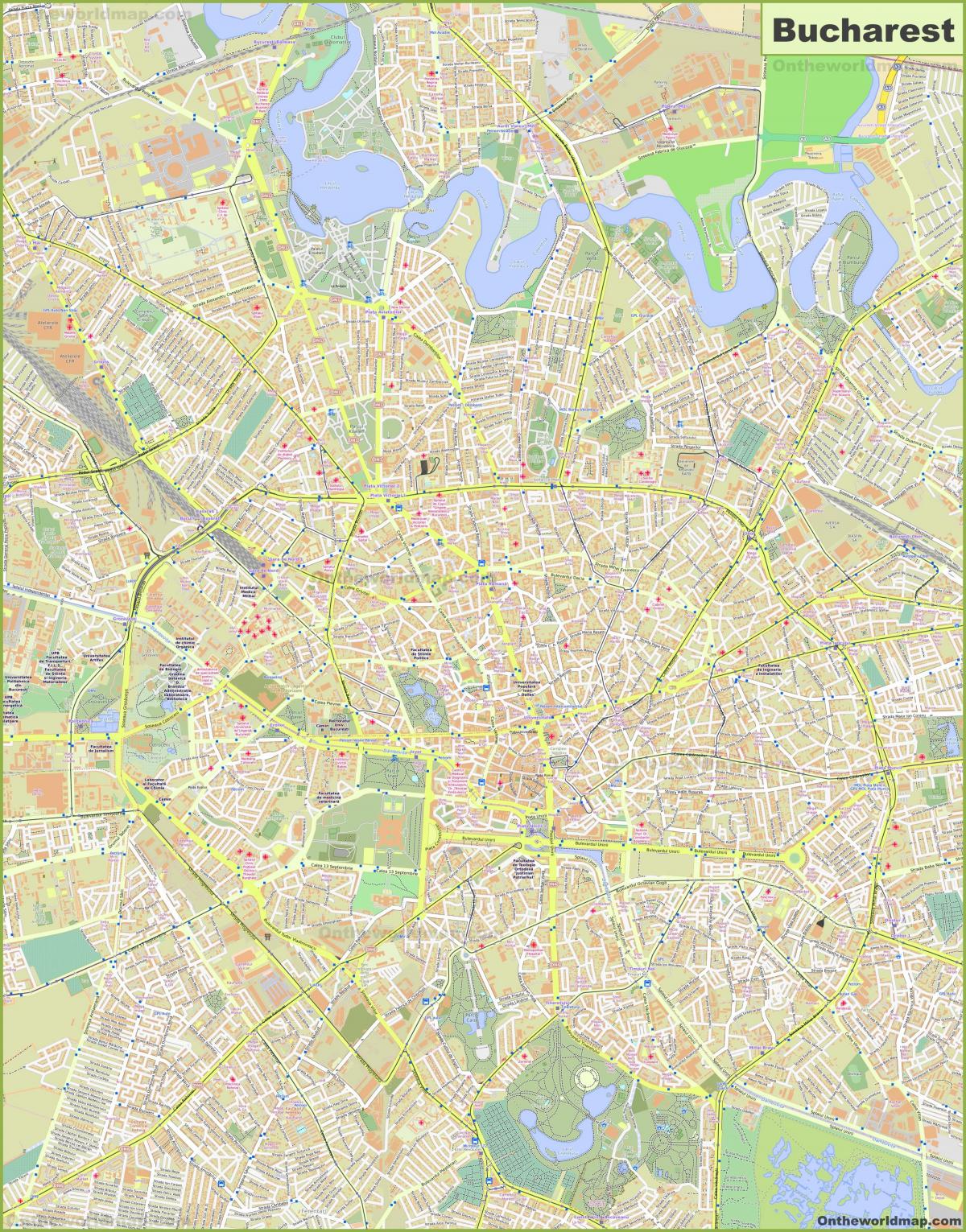 خريطة شوارع بوخارست